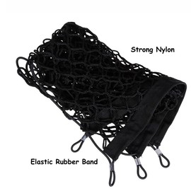 Cargo Net Car Trunk Universal Storage Nylon Net 90 x 40cm Elastic Mesh Boot Cargo Organizer Net with 4 Hooks for Automotive Van SUV Pickup