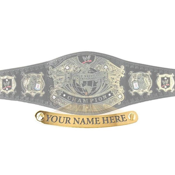 Figures Toy Company Personalized Nameplate Compatible with Adult WWE Undisputed Version 2 Championship Replica Belt (FTC Version Only)
