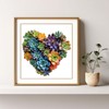 Heart Succulent Wooden Puzzles for Adults, 200 Piece Unique Shaped