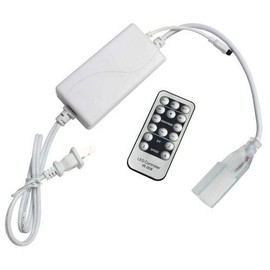 Morris Products 75195 LED Dimmer Features Use with 120V Lighting Pro Flex-Rope Cat#: 75032, 75033, 75034, 75035, 750363, 3A Max, 400A, Replaces Existing Power Cord, Remote Included, Black