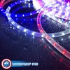 Russell Decor 50ft Red White Blue LED Rope Lights with