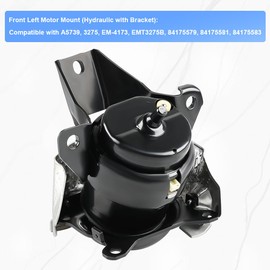 JDMON Front Left Engine Motor Mounts Replacement for 2015-2019 Chevy Silverado 1500, Suburban, Tahoe 2014 -2018 GMC Sierra 1500 4.3L, 5.3L, 6.2L Compatible with A5739, 84175579, 84175581, 84175583