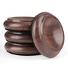 Premium Solid Wood Furniture Pads 4-Pack, Shock-Absorbing, Scratch-Proof Floor Protectors