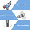 Niciksty 304 Stainless Steel Wall Mount Pipe Bracket Clamp, Adjustable