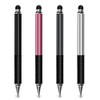 Metal Stylus Pen for Screens with Dual-Tip Design Clear Disc
