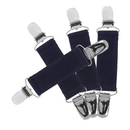 Beavorty 2Pairs Elastic Mitten Clips for Slip Glove Holders for Winter Travel Compact Lightweight Design for Easy Portability