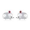 CUPENDA Hedgehog Earrings Sterling Silver Hedgehog Stud Earrings Farm Animal