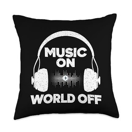 Music Producer Gift Beat Maker Accessories & Stuff Cool Producer for Men Women Music Artist DJ Musician Throw Pillow, 18x18, Multicolor