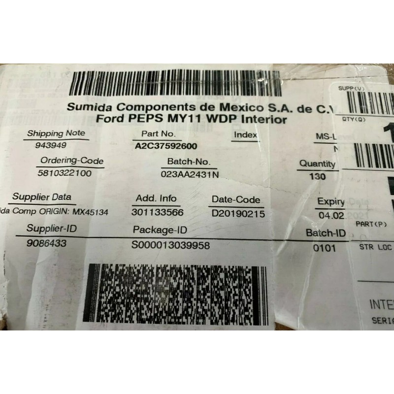 FORD OEM FORD KV ANTENNA Keyless Entry Receiver DS7T-15K603-AA R79DE/A2C37592