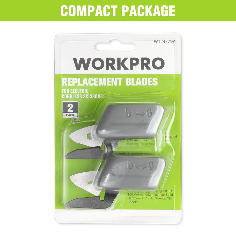 WORKPRO 4V Cordless Electric Scissors & Replacement Blade