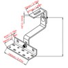 Solar Panel Bracket Stainless Steel Length Position 180° Adjustable Corrosion