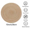 15 Inch Round Placemats for Dining Table Set of 6