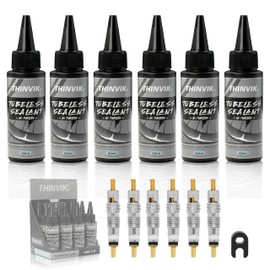 Thinvik Tubeless Bike Tire Sealant No Puncture Hassle and Leak Prevention for Road Bike MTB CX and Gravel Bicycle Tyres Sealant 60ML(2oz)*2/4/6 Bottles
