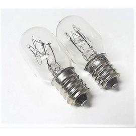 ID: 9SCW. 2 New Generic Screw-in Clear Sewing Machine Light Bulbs, 120V, 15W, Compatible w/Morse, Necchi, Pfaff, Riccar, Simplicity, Singer, Universal, White Models, Plus