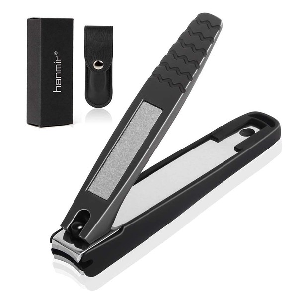 Hanmir Nail Clipper, Splatter Prevention, Rustproof, Sharpness, File Included, For