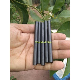 Lot of five (4 inch long x 5/16 diameter) blank ferrocerium/mischmetal rods/fire steel/made made flint & steel/fire starter.