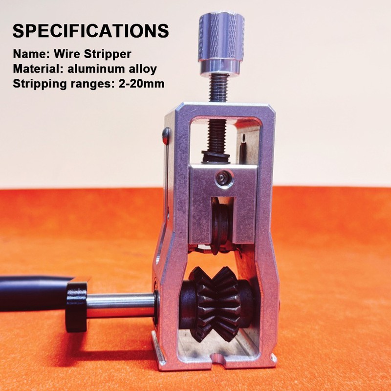 Portable Household Wire Stripper Aluminum Alloy Manual Wire Stripping Tool