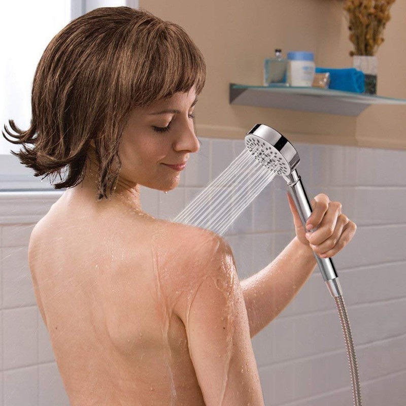 Housler® Bathroom 5 Function Handheld Shower Head with Extra Long