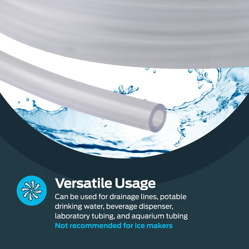 Eastman 1/4 Inch ID (3/8 Inch OD) PVC Clear Vinyl