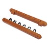 Wall Mounted Billiard Pool Cue Rack 6 Cues Wooden Billiard