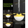 YXL 16000LM 130W Construction String Lights, 100FT Industrial LED String
