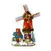 MOMENTS IN TIME Polyresin Christmas Village Building, Windmill with Village