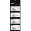 4-Month Calendar Black 2024 - Office Calendar 33 x 20