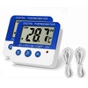 BALDR Freezer Thermometer, Refrigerator, Digital Thermometer, Small, Maximum and Lowest