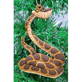 Generic Jungle Book Kaa Snake Hanging Ornament (Unique Design, Realistic Animal, Brown, 3" Tall)