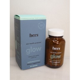 HERS SKIN HEALTH PROBIOTIC GLOW 30 CAPSULES  DIETARY SUPPLEMENT BOXED LOT OF 2