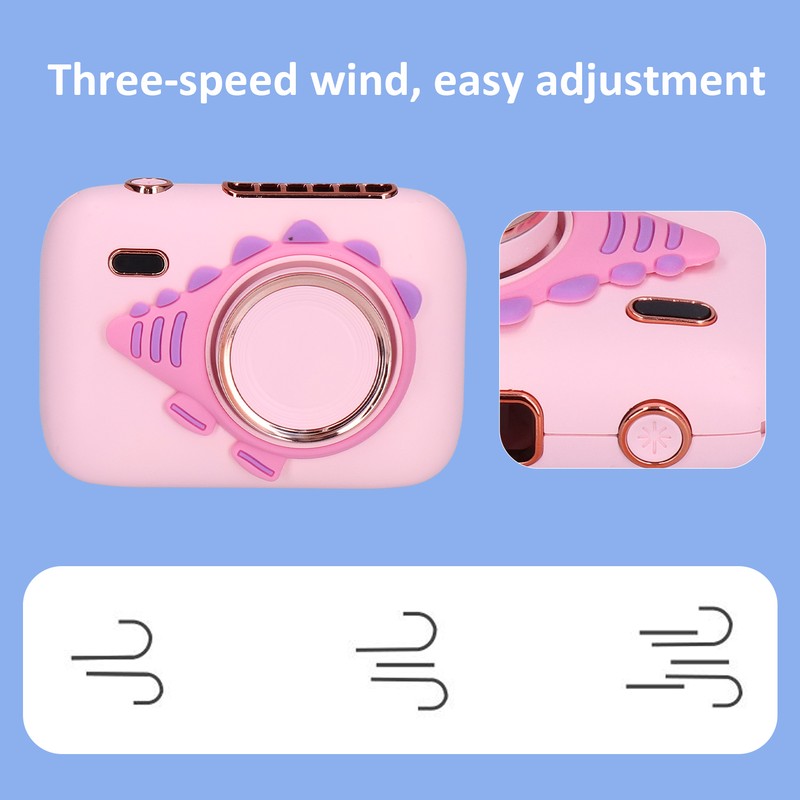 Handheld Fan Portable Hanging Neck Fan Camerashaped Mini Fan with