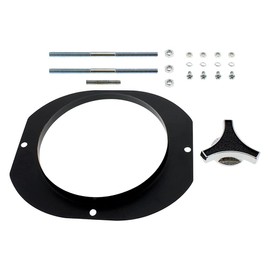 United Pacific 110293 Oval Aluminum Air Cleaner, With Mustang Logo For Dual 4 Barrel Carburetor