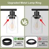 Unicozin Modern Bathroom Light Fixtures, 4 Light Vanity Lights over