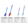 SBOMHS Stainless Steel Meat Fork Barbecue Forks Long Serving Fork