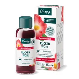 Kneipp Health Bath Back Well Bath Oil with Valuable Extract of Devil's Claw & Natural Essential Oils of Lavender & Cajeput - for Back, Neck & Shoulder, 100 ml