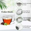 Wumuzai 2 Pack Tea Strainer with Drip Bowl, Stainless Steel