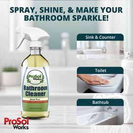 PROSOL WORKS All Purpose Cleaner Cleaning Spray 16 oz - Multi Surface Cleaner Use to Clean Counters, Wood, Stone, Tile, Fabric, Tub & Appliances Revealing Natural Shine & Refreshing Scent