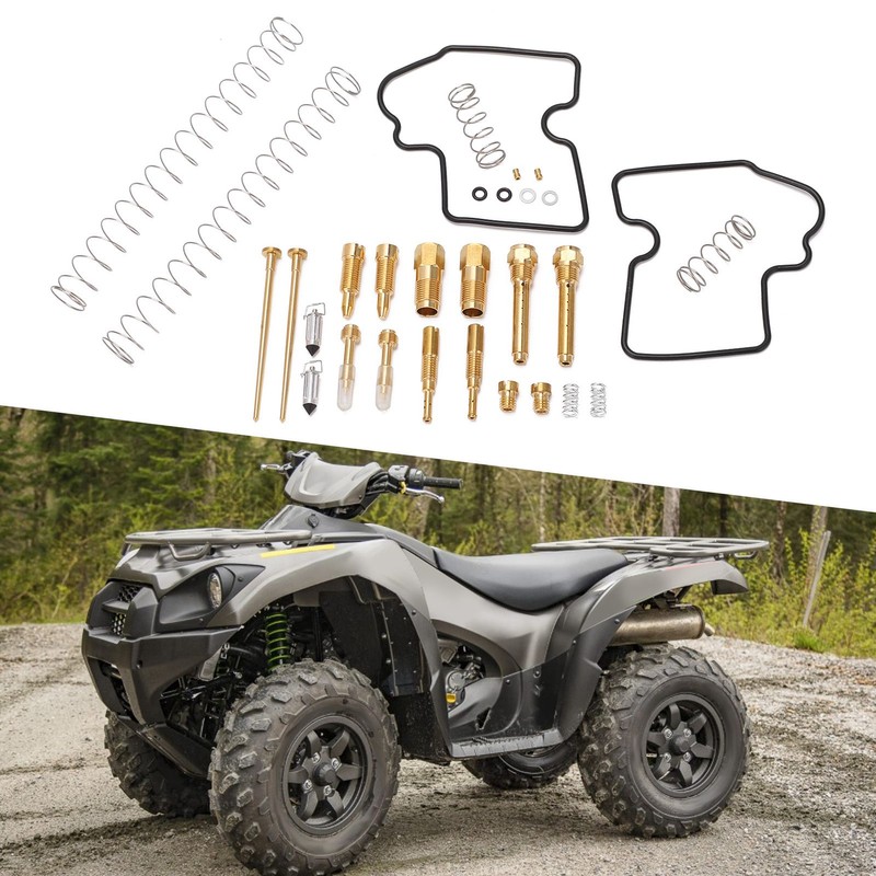 30pcs Motorcycle Carburetor Repair Kit Replacement for Kawasaki Brute Force