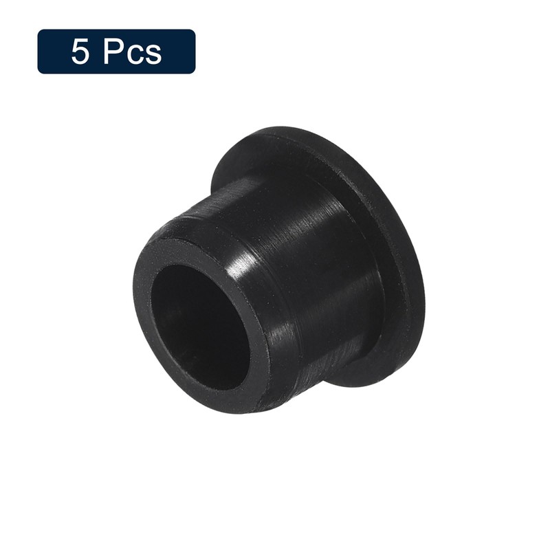 uxcell 5 Pcs Black Plug Holes, Waterproof Rubber Button Plug