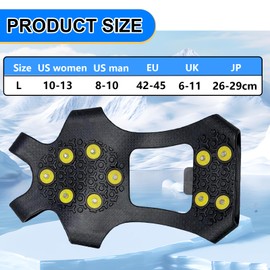 Shoe Spikes, Non-Slip Shoe Spikes, Grips Shoe Claws Ice Spikes Shoe