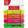 Faber-Castell 254644 - Pack of 4 Textliner Highlighters 1546 -