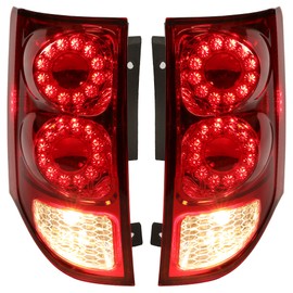 HECASA Pair LED Tail Light Compatible with 2011-2020 Dodge Grand Caravan LED Tail Lamp Replacement for 05182535AF 05182534AF 5182534AE Driver & Passenger Side