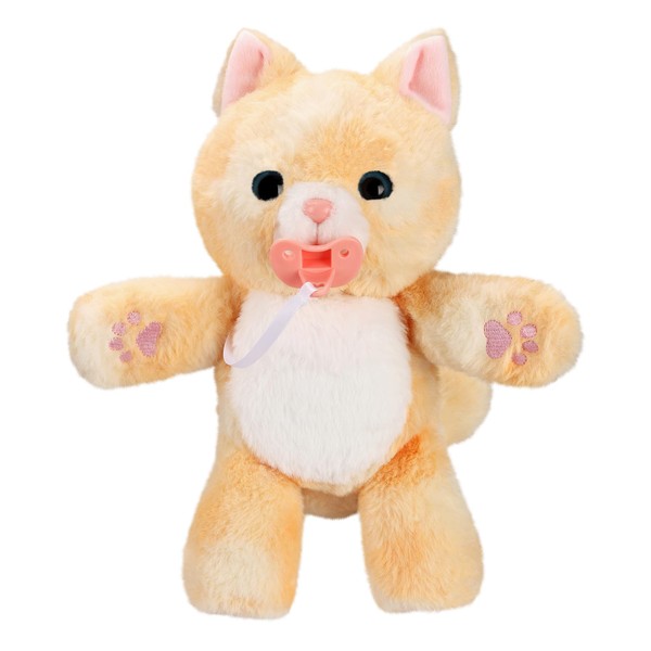 Little Live Pets - Cozy Dozys: Ginger The Kitty | Interactive Plush Toy Kitty. 25+ Sounds and Reactions. Magical Eye Movement. Blanket, Pacifier and Batteries Included. for Kids Ages 4+