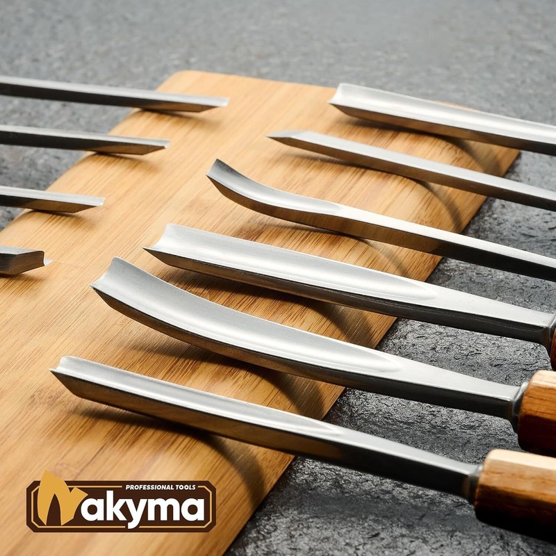Nakyma Wood Carving Knives Set Woodworking Tools Spoon Kit Carpenter