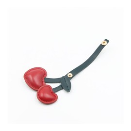 ARFUKA Keyring Cherry Model Pendant Keychain Leather Key Ring Bag Charm Jewellery Christmas Birthday Gift Keyrings Key Chain Key Ring Holder for Women