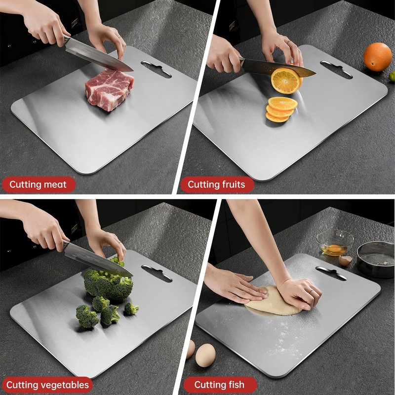 Katori Titanium Cutting Board for Kitchen: Pure Titanium Non Toxic