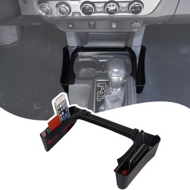 Lcojicep Center Console Gear Shift Organizer Tray Compatible with Toyota Tacoma 2016-2023 Central Control Side Storage Box ，Gear Shifter Console Organizer Tray Interior Organizer Accessories (Style A)