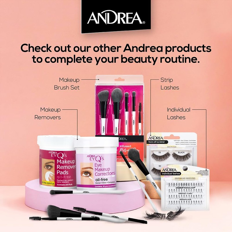 Andrea Strip Lash 102 Black, 4 packs