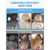 Oasser Car Seat Headrest Pillow, Detachable and Adjustable Double Sided