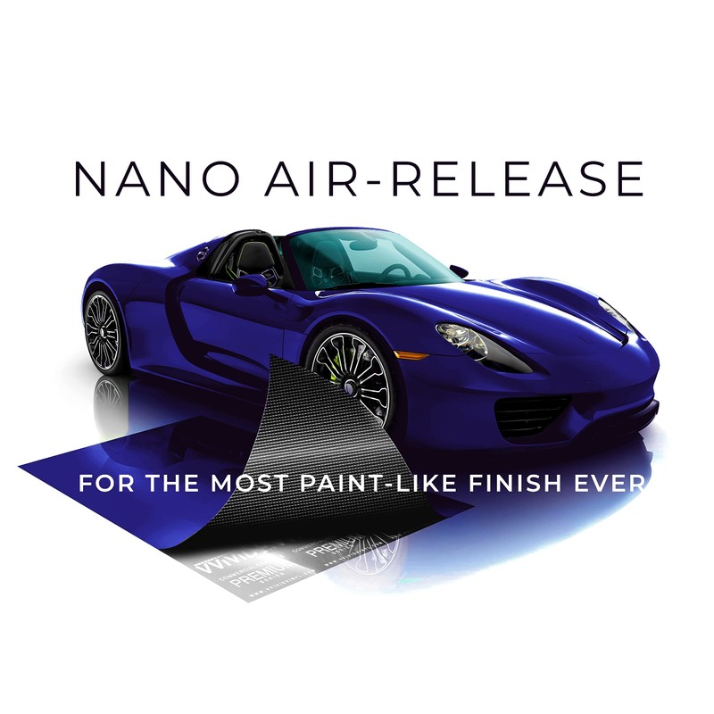 VViViD+ Ultra Gloss Neptune Pearl Blue 1ft x 5ft Vinyl